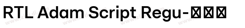 RTL Adam Script Regu字体转换